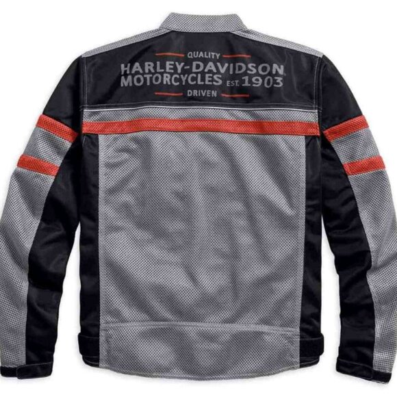 Harley Davidson Diffusion Color blocked Mesh Riding Jacket - Picture 7 of 7